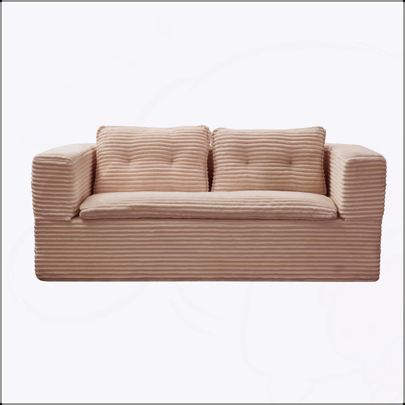 Canapé-lit modulaire Boneless, Rose