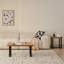 Medium-density Fiberboard Coffee Table With Metal Legs