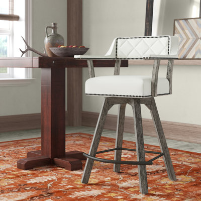 Mariala Swivel Upholstered Counter Stool