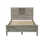 Lit plateforme exquis avec double porte de grange coulissante et station de charge, avec charme rustique et rangement moderne pour une chambre confortable.-2023472075-2023472077