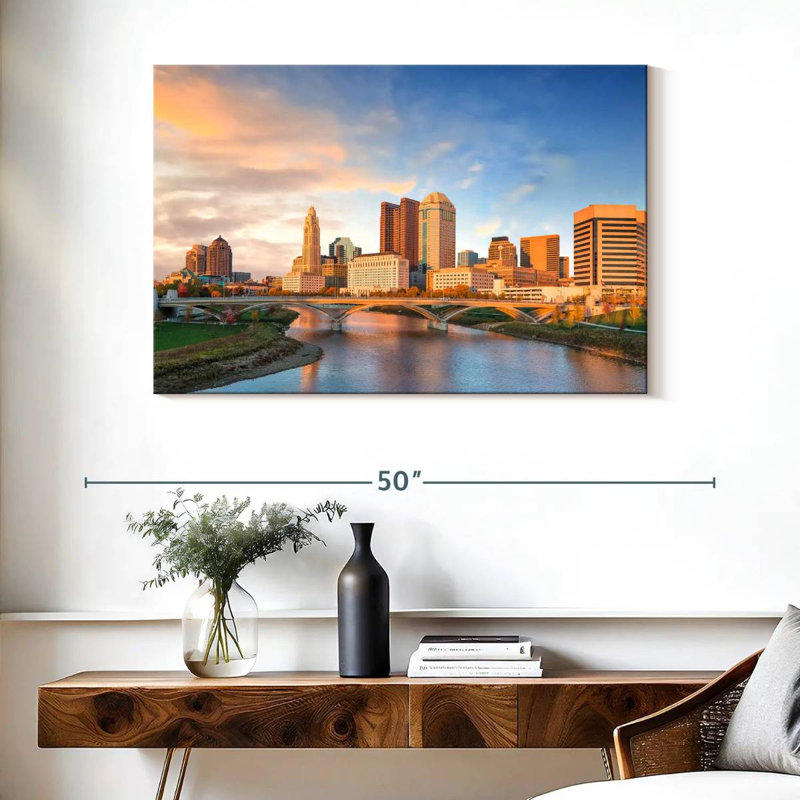 Kavia Columbus Sunset, 26" H x 39" W