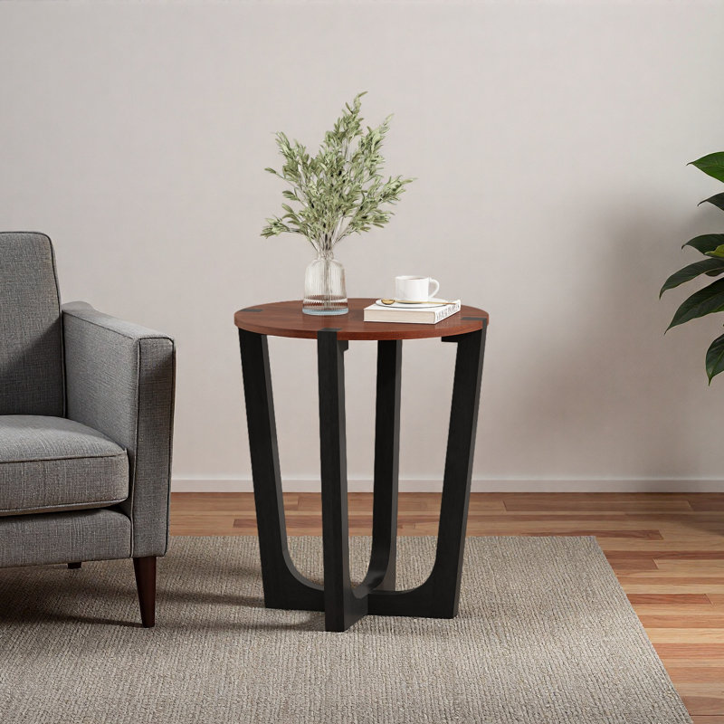 ACACIA SOLID WOOD SIDE TABLE