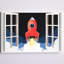 Art sur toile, fenêtre de fusée Cathleen-203260438
