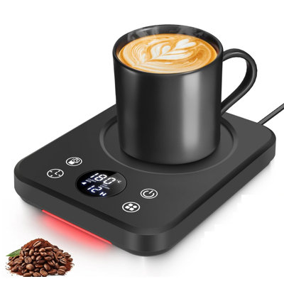 Coffee Mug Warmer Smart Electric Heated Coffee Cup Warmer for Desk Candle Warmer with Auto Shut Off Timer 10 Temperature Setting