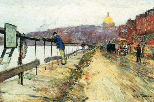 « charles river & balise hill » par frederick child hassam, impression