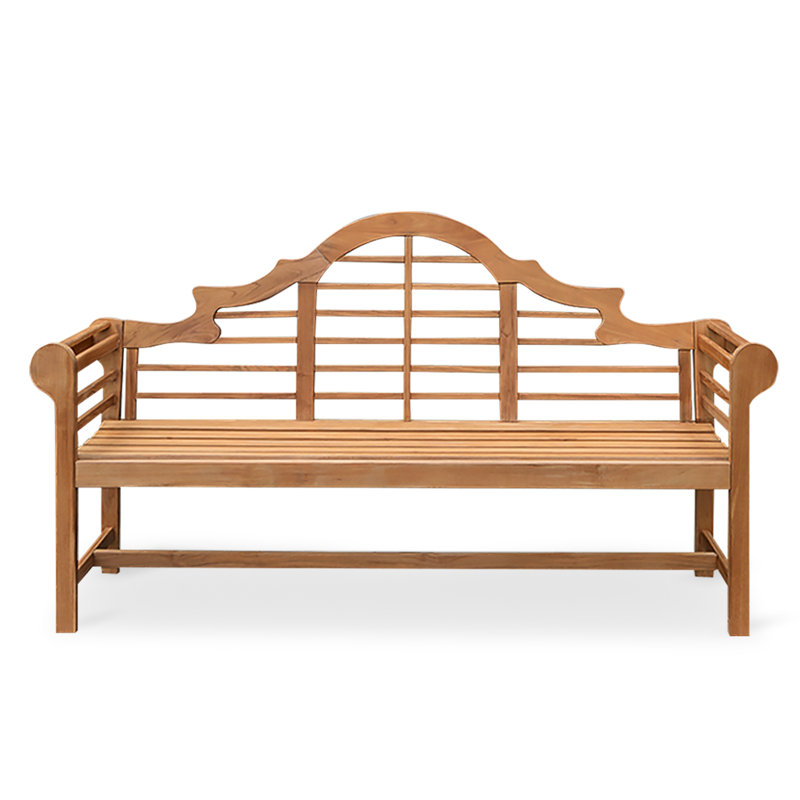 Banc de jardin pour l'extérieur Bea Teak, H 41 po x l 65,75 po x P 23,5 po
