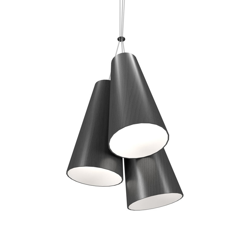Cônico 3 - Light Pendant, Organic Gray