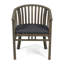 Chaises d'extérieur en bois avec coussins en alpaga gris foncé, de 2. Coussins de siège 2 pièces chauds et confortables. Espaces attrayants