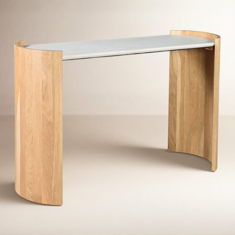 Loreto 50'' Marble Top Console Table