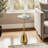 Mercer41 23" Reykur Short Raw Agate Table, White/Gold-717386489-717386488-717386486