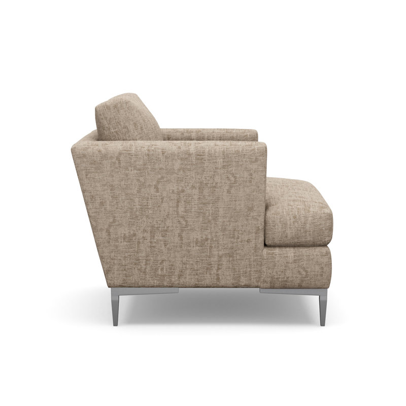 Aiden Accent Chair, Churchill Driftwood (Performance fabric) 6137-92, Antique Bronze