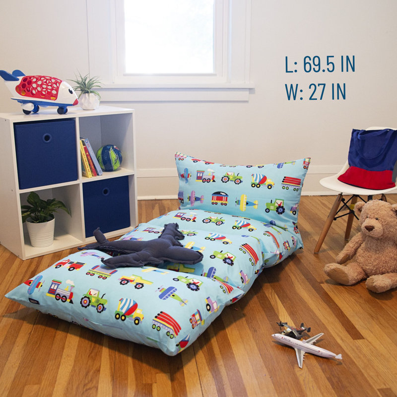 Housse pour chaise longue Wildkin Kids, Trains, avions et camions