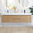Siena 72" Wall-mounted Double Bathroom Vanity with White Artificial Drop-in Sink without Mirror