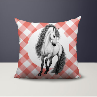 Horse Indoor/Outdoor Reversible Pillow