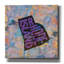 «Rhode Island» Epic Graffiti par Art Licensing Studio, art mural sur toile, 12 po x 12 po