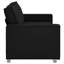 Canapé vidaXL 70,87 po en similicuir noir-8320025