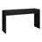 55" Wide Fluted Console Table with Sled Base — Black Grain Scandinavian MDF Entryway Table for Living Room or Hallway | Rowe-415400805-466578167