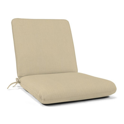 Coussin de fauteuil club décontracté pour l'extérieur, Sunbrella résistant à la décoloration et à l'eau pour les chaises de patio et les chaises longues, l 22 po x P 22 po, épaisseur 3,5 po; dossier 22 po x H 22 po, épaisseur 3,5 po, réversible, spectre Sable