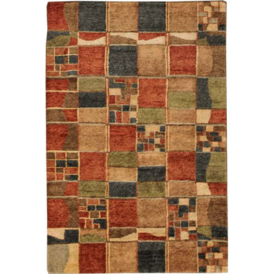Hand-Knotted High-Quality Rose and Blue Area Rug