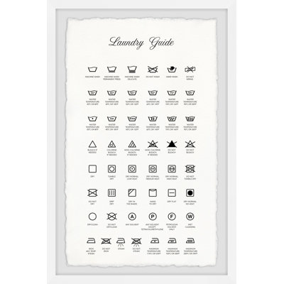 Laundry Guide II Framed Print