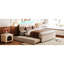 Lit plateforme tapissier avec lit gigogne simple TG - Matériau en molleton pour une chambre à coucher douce et confortable-601985015