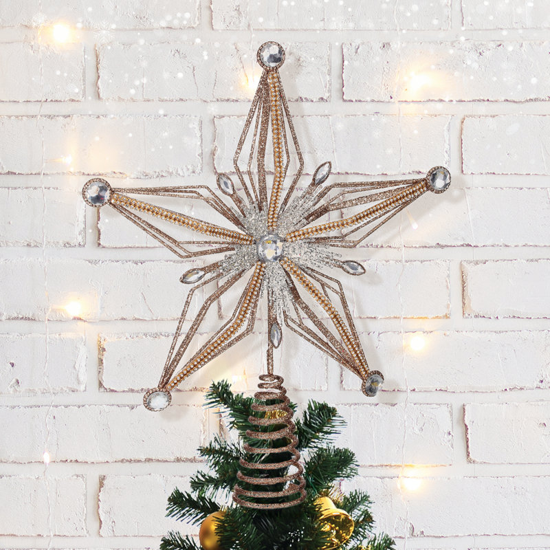 Décoration pour sommet de sapin incassable 13 po