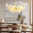 Ceramic Ginkgo Leaf Kholton 8 - Light L40 Inch Chandelier-1222920438