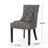 2 Slate Dining Chairs - Modern Look, Ergonomic, Back (2) Microfiber