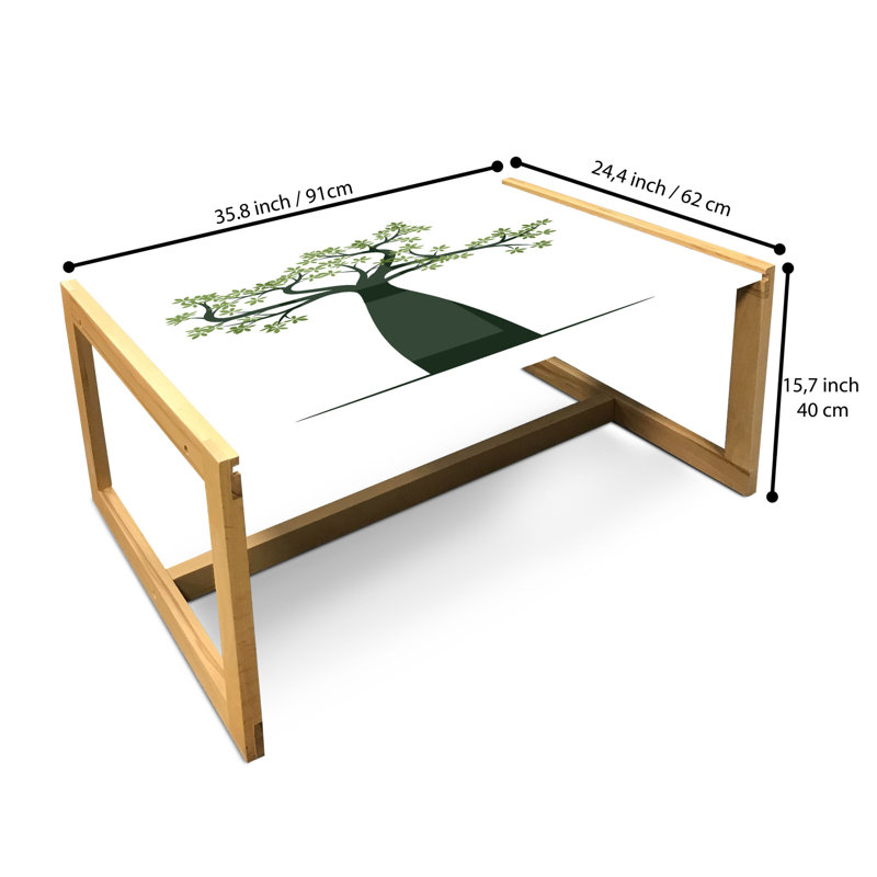 Jamale Sled Coffee Table, 90cm H x 62cm W x 40cm D