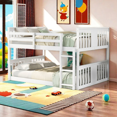 Full Over Full Bunk Bed With Ladder