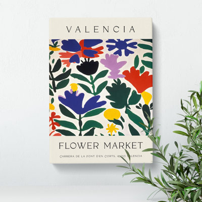 Valencia Flower Market Exhibition No. 1 - Wrapped Canvas