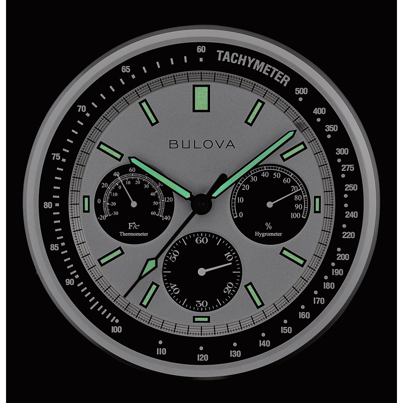 Lunar Pilot Tachymeter Metal Wall Clock, C1971