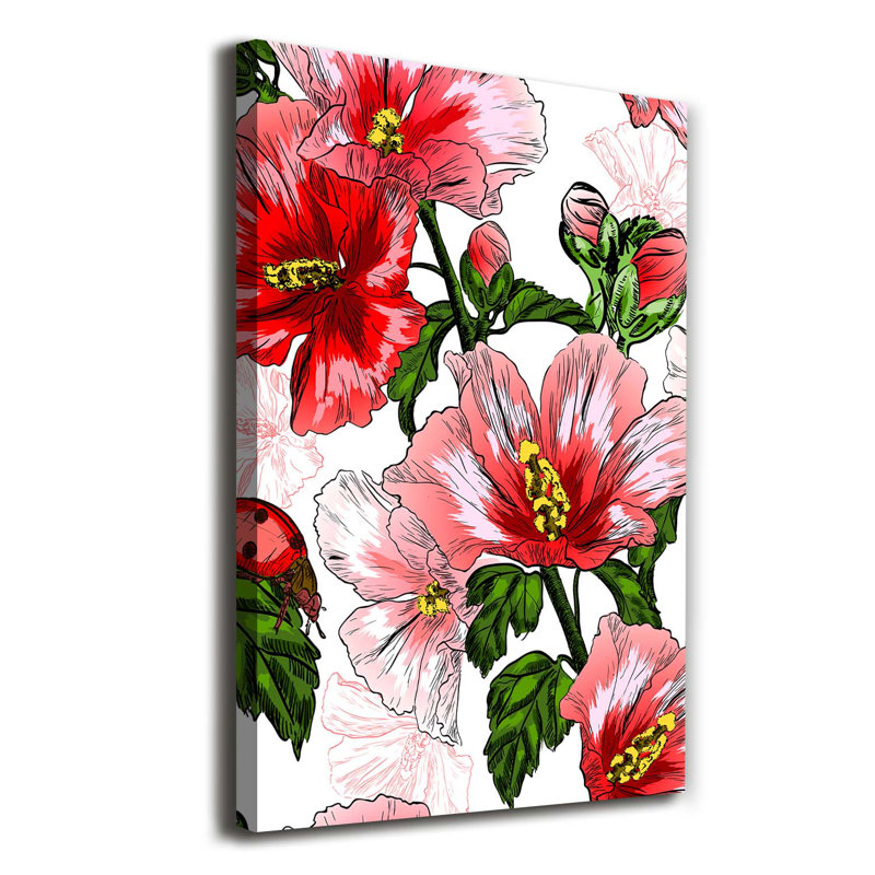 Hibskus - Wrapped Canvas Print