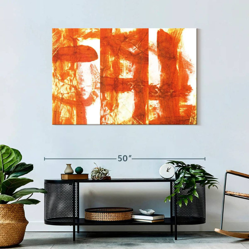 Orange Abstract Canvas Print, 30" H x 45" W x 1.25" D