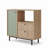 Multi-Tier Accent Pantry Storage Cabinet with Open Compartment