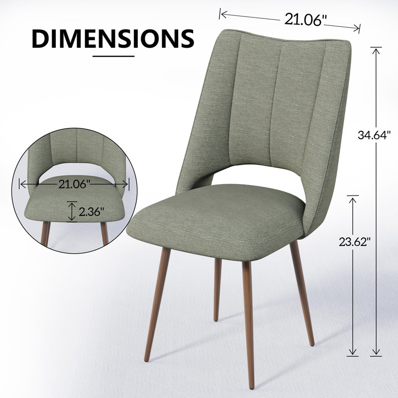 Chaises de salle à manger rembourrées, chaise de cuisine d'appoint en sherpa, 6, Vert