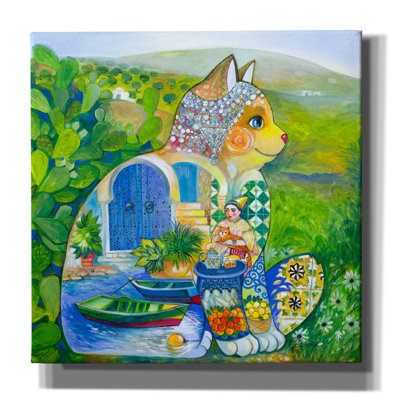 «Tunisian Judaica» par Oxana Zaika, art mural sur toile