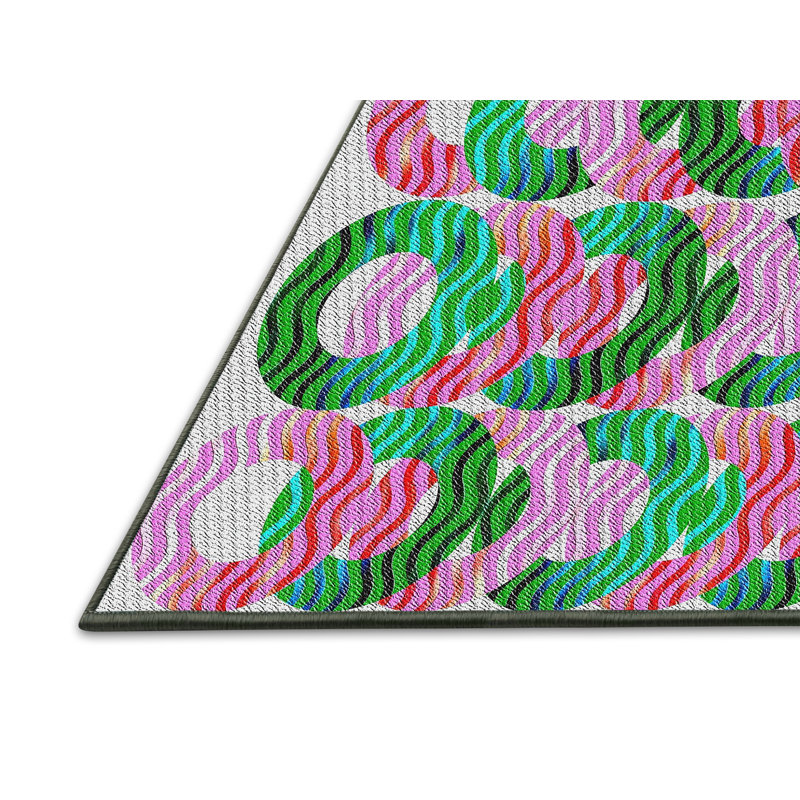 Geometric Indoor Rug, Rectangle 3' x 5'