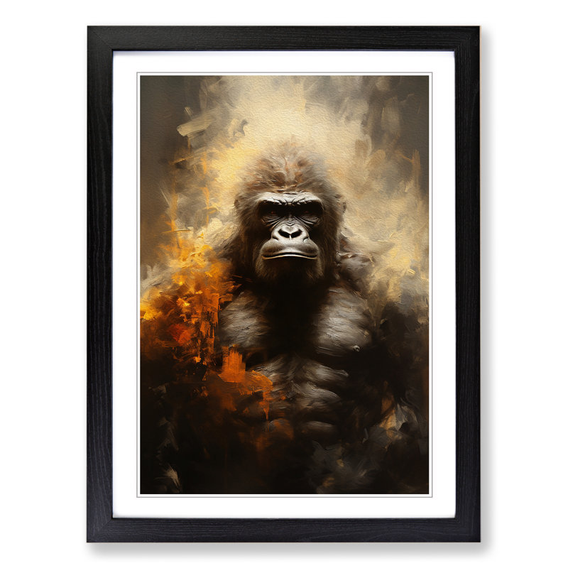 Gorilla Conceptual - Framed Print, 64cmH x 46cmW