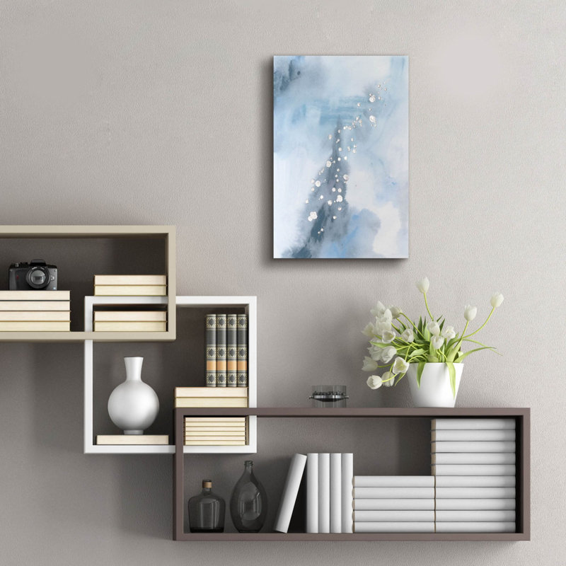  «Slate Plume 1» par June Erica Vess, art mural en verre acrylique, 16 po x 24 po, H 24 po x l 16 po