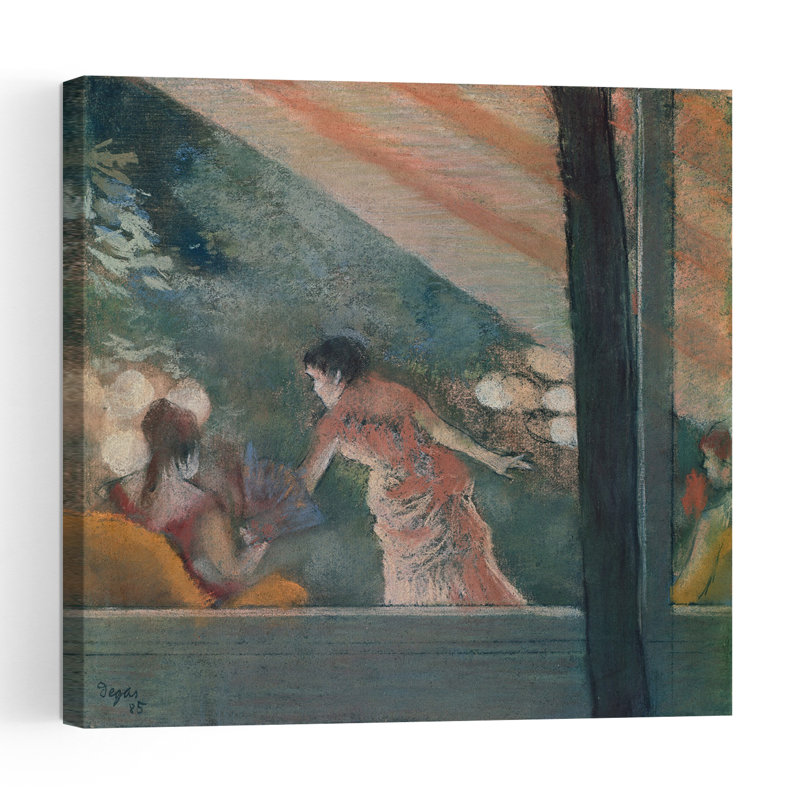 Cafe Concert At The Ambassadeurs, 1885 Abstract Contemporary City Architecture Wall Art Print, 91.44cm H x 91.44cm W