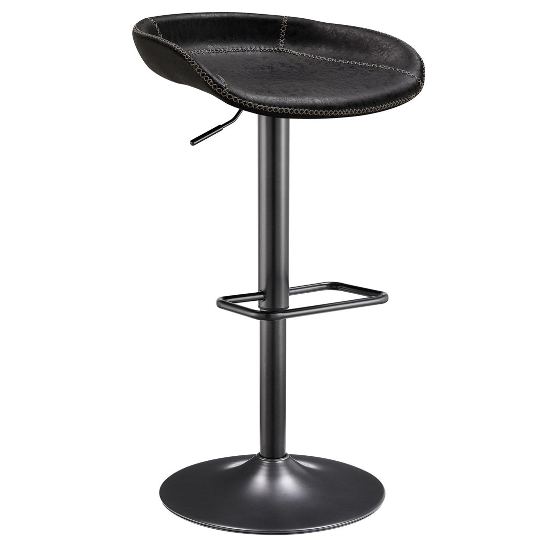 Antenore Swivel Upholstered Adjustable Height Counter Stool with Metal Frame (Set of 2) Trent Austin Design® Seat 