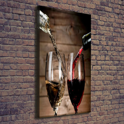 Wine In Glasses - Wrapped Canvas Print