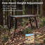 Table de camping modulaire, table d'extérieur pliante réglable en hauteur avec surface de cuisson extensible pour le camping, le barbecue et le patio-135829844