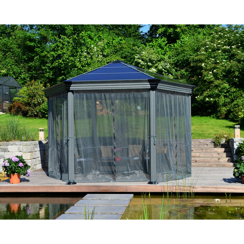Palram - Canopia Roma and Monaco Gazebo 6 Piece Netting Screen