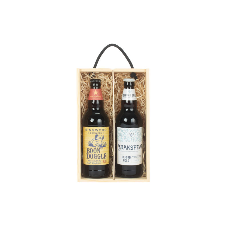Beer Bottle Presentation Box with Lid