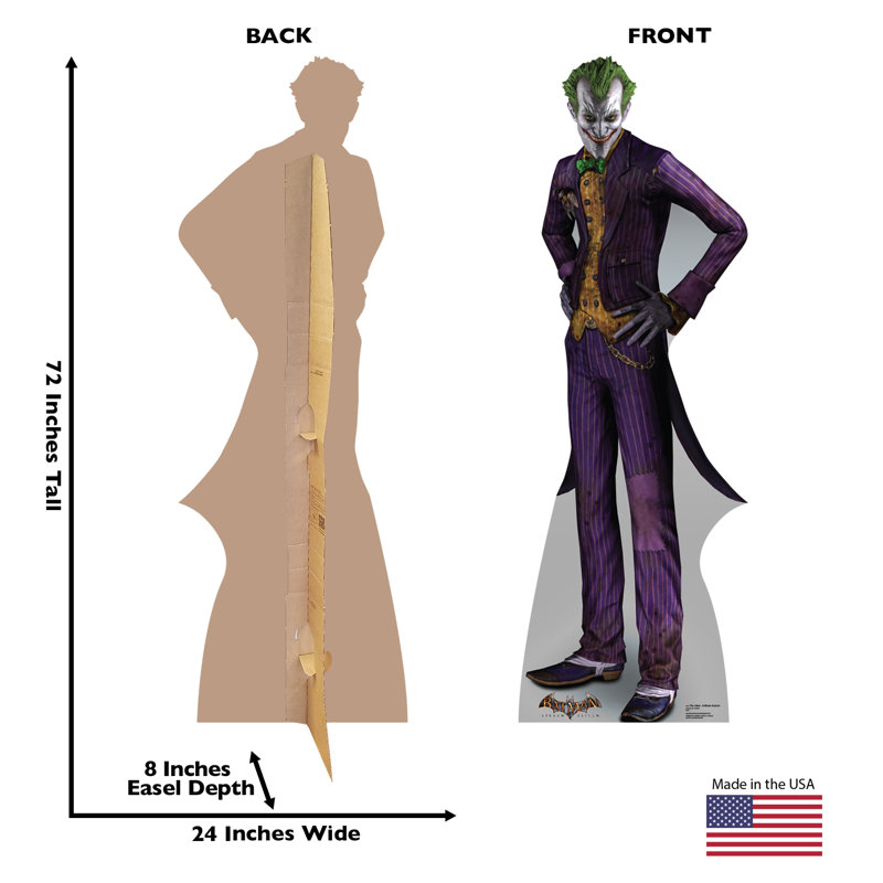 Life-Size Joker Arkham Asylum Cardboard Cutout Standee