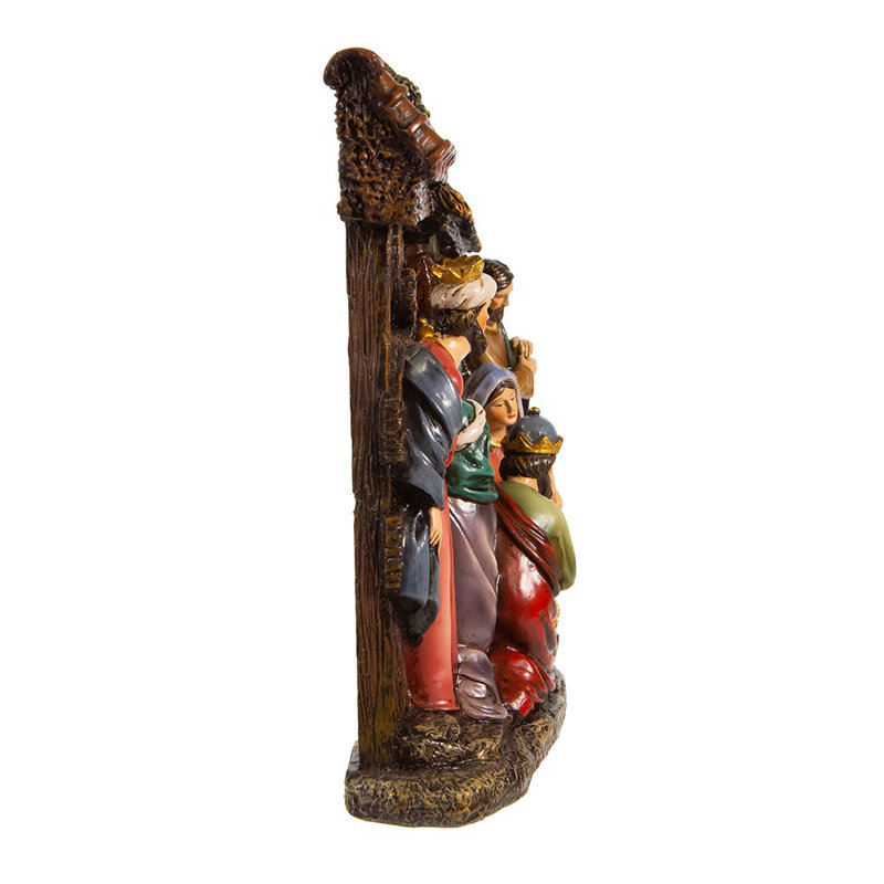 Ensemble de crèche de Noël avec scène