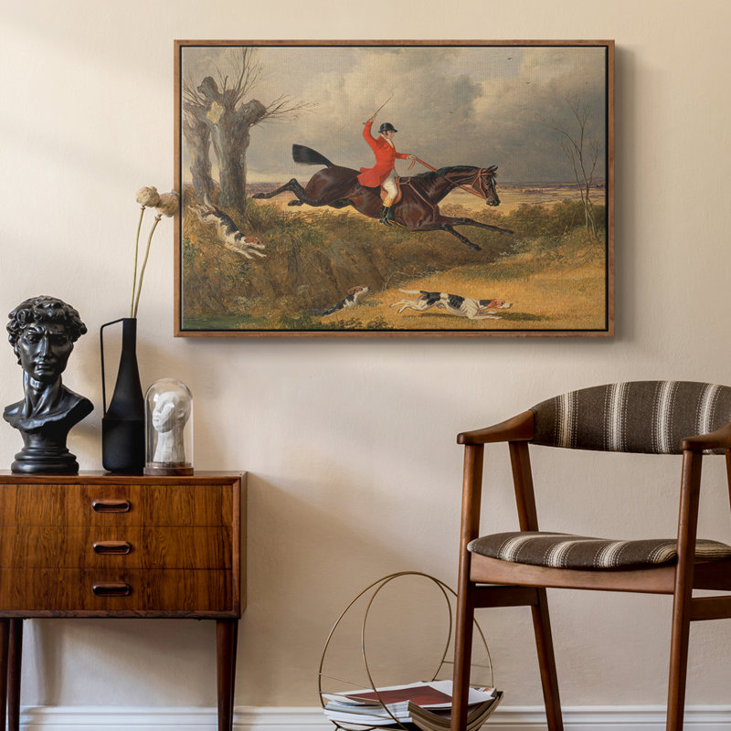 «Vintage Animal» - XLV III - Impression sur toile tendue, Toile encadrée noyer flottant, H 17 po x l 25 po x P 2 po