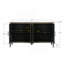 Armoire décorative de style campagnard 60 pouces avec 4 portes et une tablette ajustable Buffet en bois avec console et crédence pour table de salle à manger-201582249